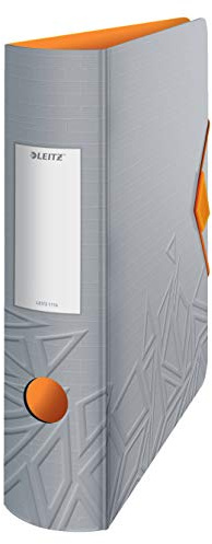 Leitz Raccoglitore con Meccanismo a Leva 180° Urban Chic, Formato A4, Dorso 8.2 cm, Grigio Scuro