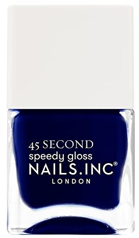 Nails.INC 45 Second Speedy Gloss Nail Polish, Quick Drying and Long Lasting Nail Color, Formulated to Strengthen Nails and Extend Wear Time, Cruelty Free, Vegan, Time For Trafalgar Square