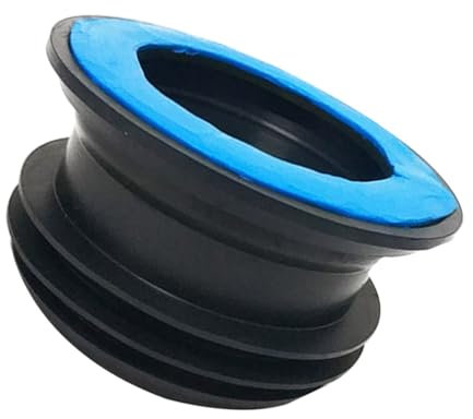 Mikikit 1Stk Toilettendichtung Auslauf Ablaufschlauch für Waschmaschine WC-Schüssel Dichtung Ablaufdichtung nicht wc siegel wc-sitz abflussstopfen WC-Flanschring wc dichtring Gummi Blue