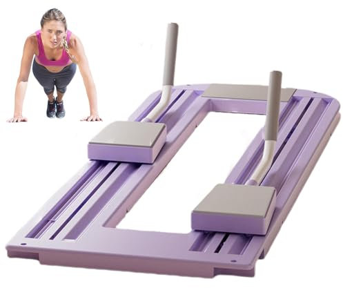Push_Up Liegestütz Brett | 4 in 1 Faltbares Workout Übungsbrett | Fitness Liegestütz Brett mit Resistance Bands und Handgelenkschonern für Ganzkörper Training & Effektive Liegestützen