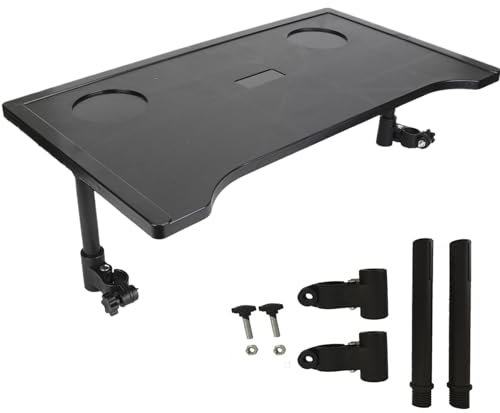 Rollstuhl -Lap -Tablett, Rollstuhlschale 21x12 im stabilen sicheren Rollstuhltischschale mit Tassenhaltern abnehmbar zuverlässige Frosted -Rollstuhl -Tabletttisch zum Essen von Lesen ruhen