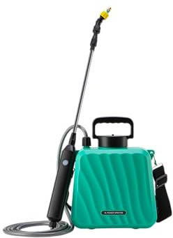 Tryckspruta 5 liter, elektrisk växtspruta med 3 dimmunstycken, USB-uppladdningsbar (ny)