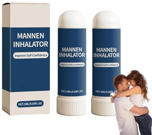 Inhalateur nasal pour hommes, bâtonnet d'inhalation nasale, inhalateur nasal, bâtonnet d'inhalation nasale naturel, restaure l'énergie et la vitalité (2pcs)