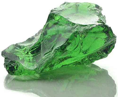 BIGTO Gabion Baskets Rocks Glass Gabion Wall Raised Beds Rocks for Garden Green 60-120 mm 25 kg