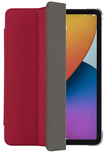Hama Hülle für iPad Pro 2020/2021 / 2022 12.9 Zoll (aufklappbares Case für Apple Tablet, Schutzhülle mit Standfunktion, transparente Rückseite, magnetisches Cover) rot