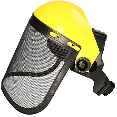 KOTARBAU® Máscara de protección facial con visera de malla para cortar el césped.