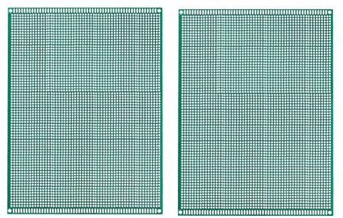 sourcing map 2 Stück PCB Board Einseitige Leiterplatten für Prototyping von Gedruckten Schaltungen Durchkontaktierte Löcher für DIY Löt Elektronikprojekte 150mmx200mm