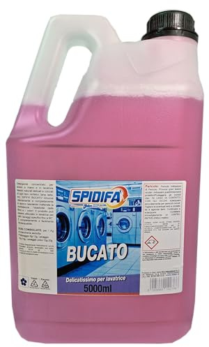 Bucato Lavatrice Spidifà profumato 4800ml, 5kg, Anche per Capi delicati e Colorati, Sintetici, Lana, Seta - Midor