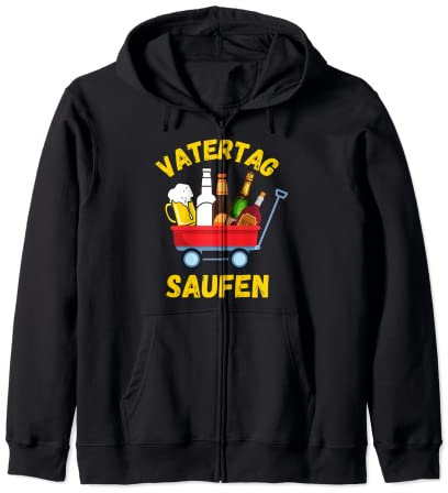 Vatertag Bollerwagen Sauf Motiv für die Trink-Gruppe Kapuzenjacke