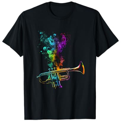 Trompete Spieler Musiker Geschenke & Designs Unisex T-Shirt Schwarz S Trompete Design Geschenk für Trompeten Spieler