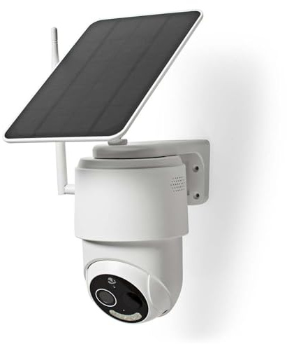 Nedis SmartLife Außenkamera | Wi-Fi | Full HD 1080p | Pan tilt | IP65 | Max. Batterie-Lebensdauer: 5 Monate | Cloud Storage (optional) / microSD (not enthalten) | 5 V DC | mit Bewegungssensor