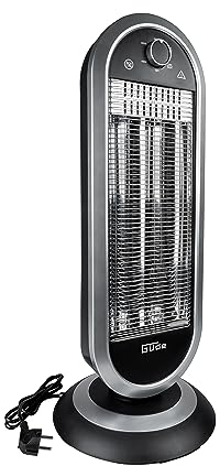 Güde Stufa a infrarossi GIH 900 (900 W di potenza di riscaldamento, 2 livelli di riscaldamento (450/900 W) con o senza oscillazione, 20 m³ max. capacità di riscaldamento ambiente, elementi riscaldanti