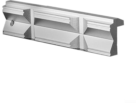 CNC-Fräsen Stahl Schraubstock harte Backen, magnetische Saug-Typ Schraubstock, Aluminiumlegierung V-Typ Backen mit 4 magnetischen Scheiben (4 Zoll)