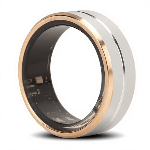 Smarta Ringar för Män och Kvinnor, Fitness Tracker Waterproof Health Tracker Ring för Blodsyre, Tryck, Stegräknare, puls- och Sömnspårning, Kompatibel för IOS för Android (19,9
