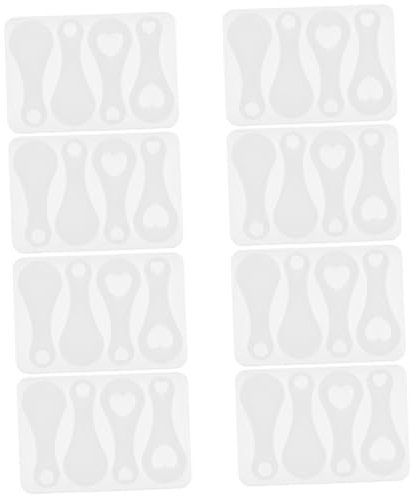 SHINEOFI 8pièces Moule à Jeton De Caddie pour Création De Porte-clés pour Et Décoration Personnalisée