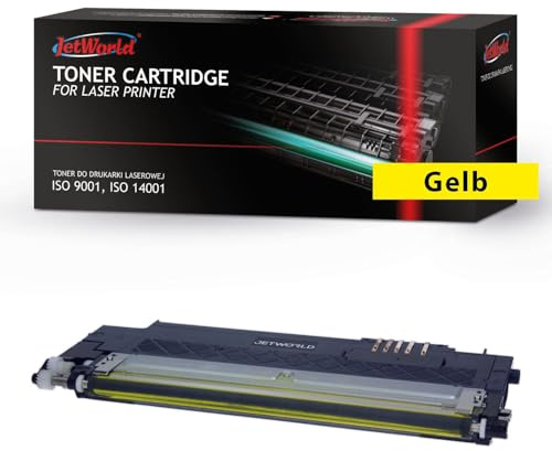 JetWorld Toner Ersatz Samsung CLTY404S Gelb für SL-C430, SL-C430W, SL-C480, SL-C480FN, SL-C480FW, SL-C480W, SL-C482W, SL-C483, SL-C483FW 1000 Seiten je Tonerkartusche, Hochwertiger Druck