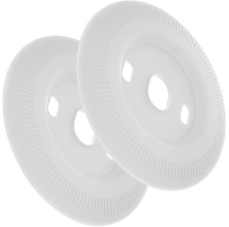 HOMOCONO 2pcs Thermostat Protective Cover Wall Plate Trim Kit for Nest Thermostat Damage Resistant Modern Look