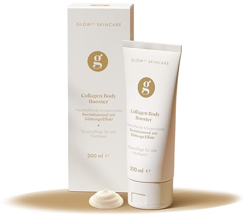 Glow25® Body Booster Creme [200 ml] | Kollagen Creme | mit Hyaluronsäure und Capsaicin | Körper Lotion