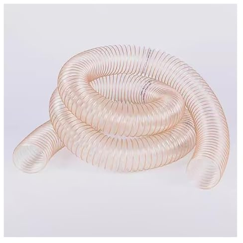 WDFYM 1,5mm Absaugschlauch transparent Absauganlage Spiralschlauch schwer entflammbar Flexschlauch(Dia-17.7inch(450mm))
