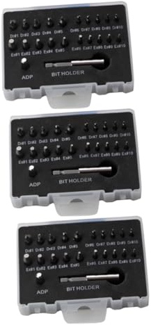 DIYEAH 3 Set Estrattore Doppia Testa Per Bulloni Rotti E Dadi Spanati Resistente Rimozione Facile Dadi Danneggiati Compatibile Con Trapani Standard Kit Utensili Casa E 22 Pezzi * 3