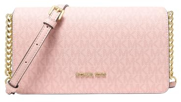 Michael Kors Jet Set Signature Logo Crossbody Bag Powder Blush