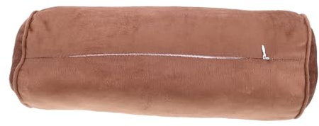 Cabilock Memory Foam Neck and Waist Roll Pillow 15x40cm Plush Velvet Cover Ergonomic Cylinder Cushion for Spine Support and Foot Rest during Sleep and Yoga