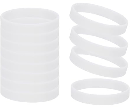 YELARXI Rubber Bracelets, Silicone Bracelets Wristbands for Adults Glow Wrist Band Fitting for (Glow Party/Sport/Teen Games)
