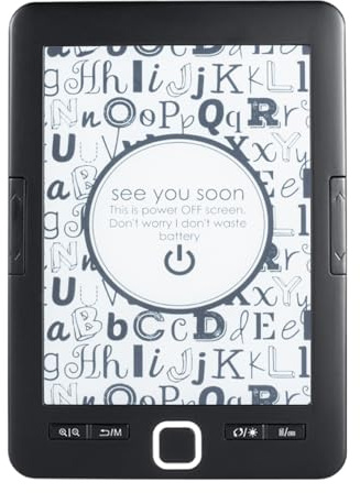 Dioche Lector de Libros Electrónicos Liviano, Pantalla sin Brillo de 6 Pulgadas con Estuche protector: Experiencia Agradable a la Vista y Personalizable, Memoria de 8 GB, Incluye Función de Audiolibro