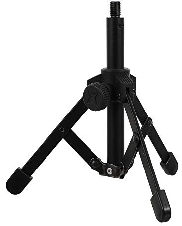 Totority Tischmikrofon Stativ aus Metall Verstellbare Mikrofonhalterung Faltbarer Desktop Mikrofonständer für Streaming und Konferenzen