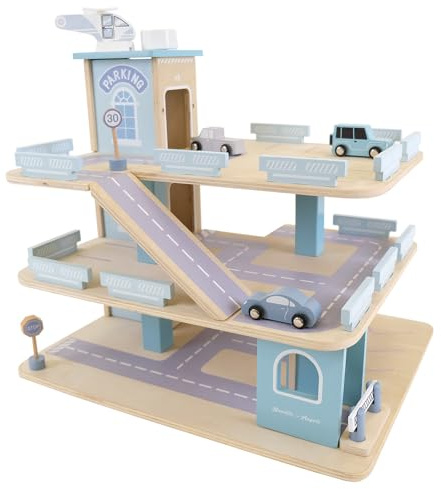 Bandits and Angels Parkhaus Holz (Retro blau)