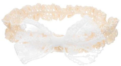 BCOATH Cerchietto Chioma Bambina in Pizzo Fiocco Elastico Morbido e Versatile per Neonate, per Uso Quotidiano e Feste Eleganti