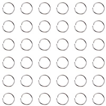 Craftdady 1000 Stück 12mm 1mm Edelstahl Offene Ringe für Schmuckherstellung