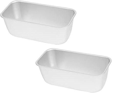 MAGICLULU 2pièces Moules à Pâtisserie Rectangulaires Pour Toasts Et Gâteaux Lot De Antiadhésifs Et Résistants Au Four