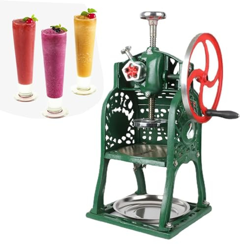 MTNBHH Broyeur à Glace à manivelle, Rasoir Manuel for glaçons à Neige, Machine à Glace pilée Facile et économique for la Maison d'été