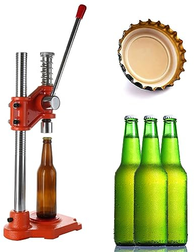 Beer Capping Machine - Manual Bottle Cap Sealer, Adjustable Height 500mm, for 26mm Caps, Soda, Soft drinks, Homebrew - Perfect for DIY Beer Making