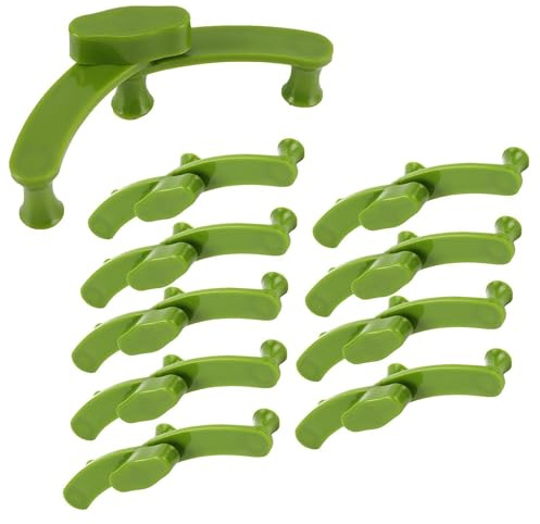 Clip für Pflanzentraining – Gewächshaus-Clip für 10 Stück Pflanzenfalter | Kräuselbiege für Pflanzen, Stützwerkzeuge für Blumenkästen, Beschneidegerät zum Ziehen und Formen von R