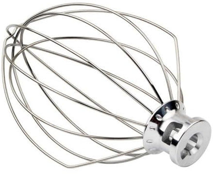 EMDMGJ Frusta in Acciaio Inossidabile, Sfera di miscelazione K5AWW, Compatibile con Gli Accessori della Testa del Mixer del Robot da Cucina Kitchenaid 5QT