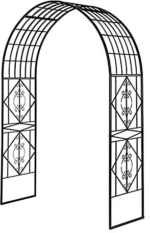 Arche de jardin extra large en métal pour arches de roses robustes - Support de fleurs robuste pour plantes grimpantes - Décoration élégante pour jardin de mariage