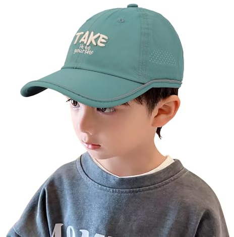Casquette de Baseball pour Enfants Printemps et Été Chapeau de Soleil Garçon Fille Ajustable Respirant Casquette de Sports Polyvalente pour Extérieur Camping Jeu Randonnée 52-54 CM