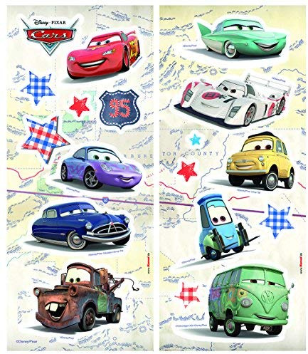 Komar Deco-Sticker von Disney | CARS | 14 x 33 cm | Wandtattoo, Wandbild, Wandsticker, Wandaufkleber, Walltattoo, Auto, Rennauto, Lightning McQueen, Sport -14800