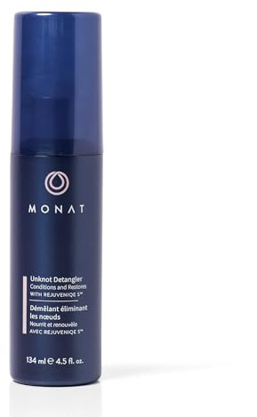 MONAT Unknot Detangler Infused with Rejuveniqe® S - Lightweight, Anti Frizz Hair Detangler Spray Leaving Strands Soft and Knot-free. Safe for Color-treated Hair. -Net Wt. 134 ml / 4.5 fl. oz.