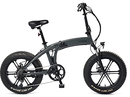 I-Bike Orso Ita99, Bicicletta Elettrica Ripiegabile Unisex Adulto, ‎‎Nero, 175.5 x 130.5 x 30.5 Cm