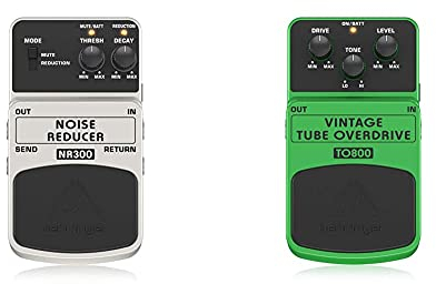 Behringer Noise Reducer NR300 Noise ReductionEffektpedal & Vintage tube overdrive TO800 OverdriveEffektpedal
