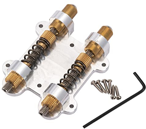 Musiclily Pro Double Stabilisateur Vibrato Tremolo Stopper Stabilizer en Laiton pour Floyd Rose et Autres systèmes de Pont Trémolo Flottant Guitare électrique