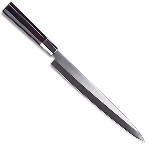 Coltello Sashimi professionale Yanagiba Coltelli di filettatura Sushi Sushi Coltello da cucina in acciaio inox Giappone Stile Yanagi Pesce Coltelli da cucina Coltello da cucina (Color : 12 inch)