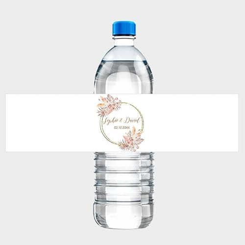WEIYOU 30 Pièces, Stickers Bouteille d'eau Personnalisée,étiquette Bouteille d'eau Mariage?étiquette Mariage Personnalisable?Stickers Personnalisable Bouteille (F)