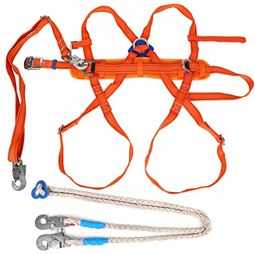 Ownant Imbracatura di raccolta a 5 punti, protezione anticaduta, cintura di sicurezza con corpo intero fino a 300 kg