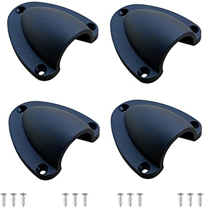 Berfi Life Marine Wire Cable Vent Cover with 3 Screws, Plastic Clamshell Vent Clam Shell Vent Cover for Boat Yacht