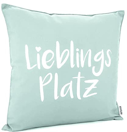 heimtexland ® Outdoorkissen 45x45 Dekokissen Outdoor Garten Lounge Deko Kissen Typ839 Lieblingsplatz Mint