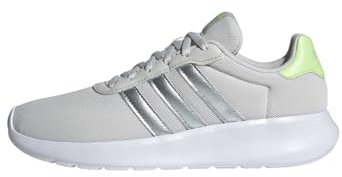 Adidas Damen Lite Racer 3.0 Shoes, Grey One/Silver Metallic/Pulse Lime, 40 EU